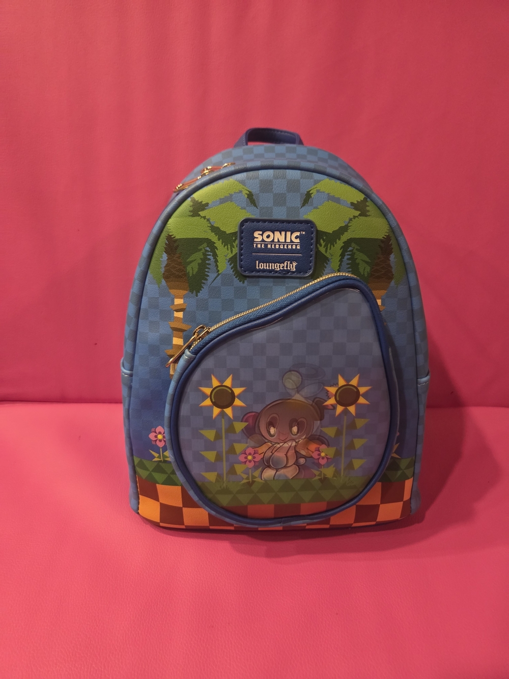 Sonic The Hedgehog Blue Mini Backpack by Loungefly